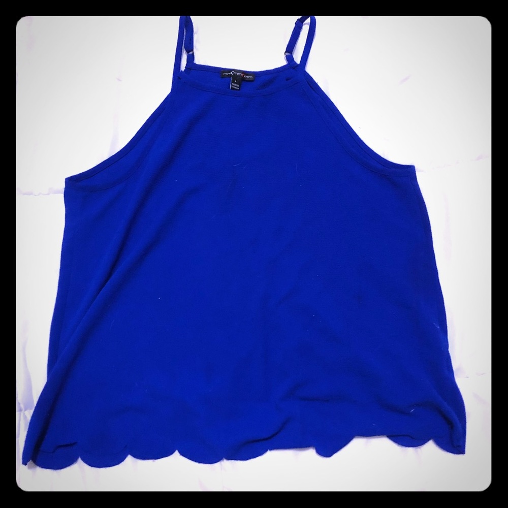 Blue classy tank top